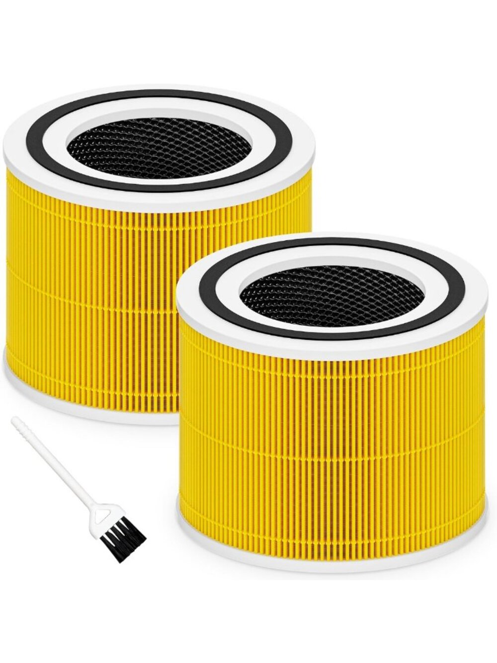 2-Pack 3-in-1 High Efficiency Activated Carbon Filters for Air Purifier, Home